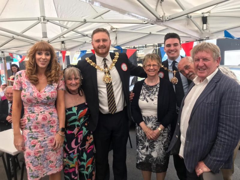 ANGELA WITH GUESTS AT THE ARMED FORCES DAY EVENT