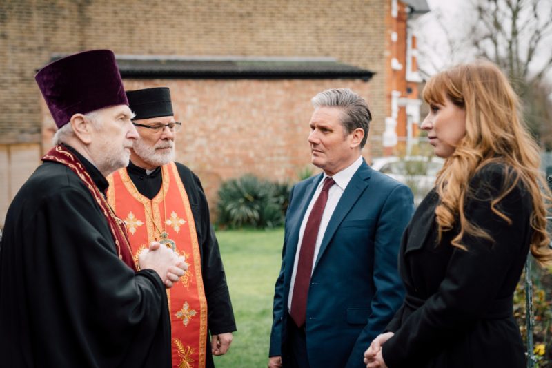 Angela and Sir Keir with church leaders