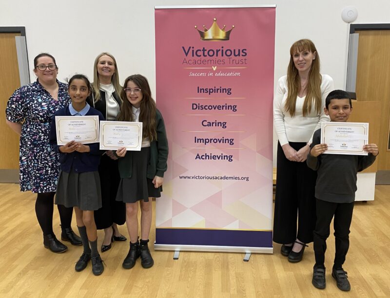 Competition winners from schools within the constituency