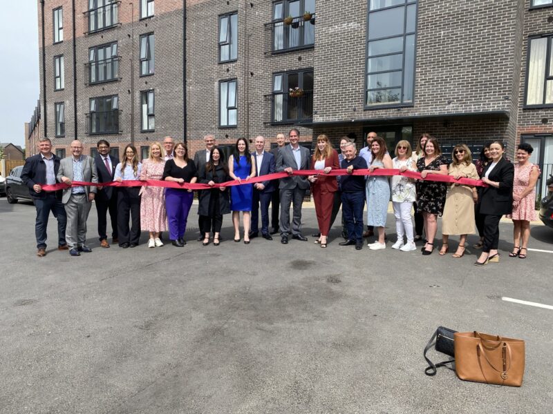 Angela officially opens the new Jigsaw development