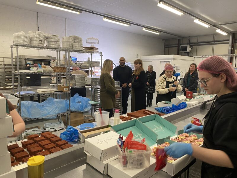 Touring the factory