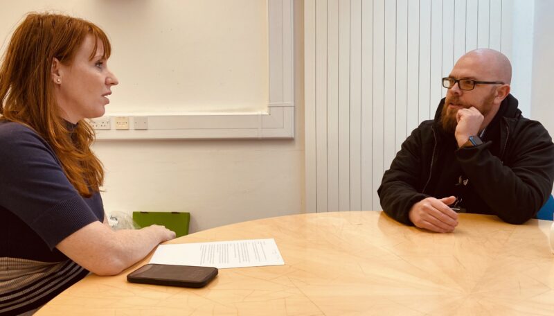 Chatting to Luke from Andy